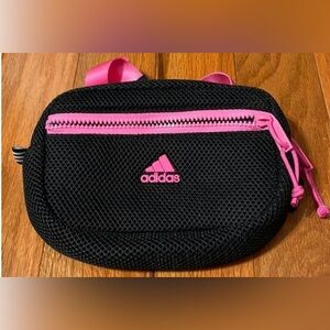 Adidas  Black Mesh Bag with Pink Accents. NWNT